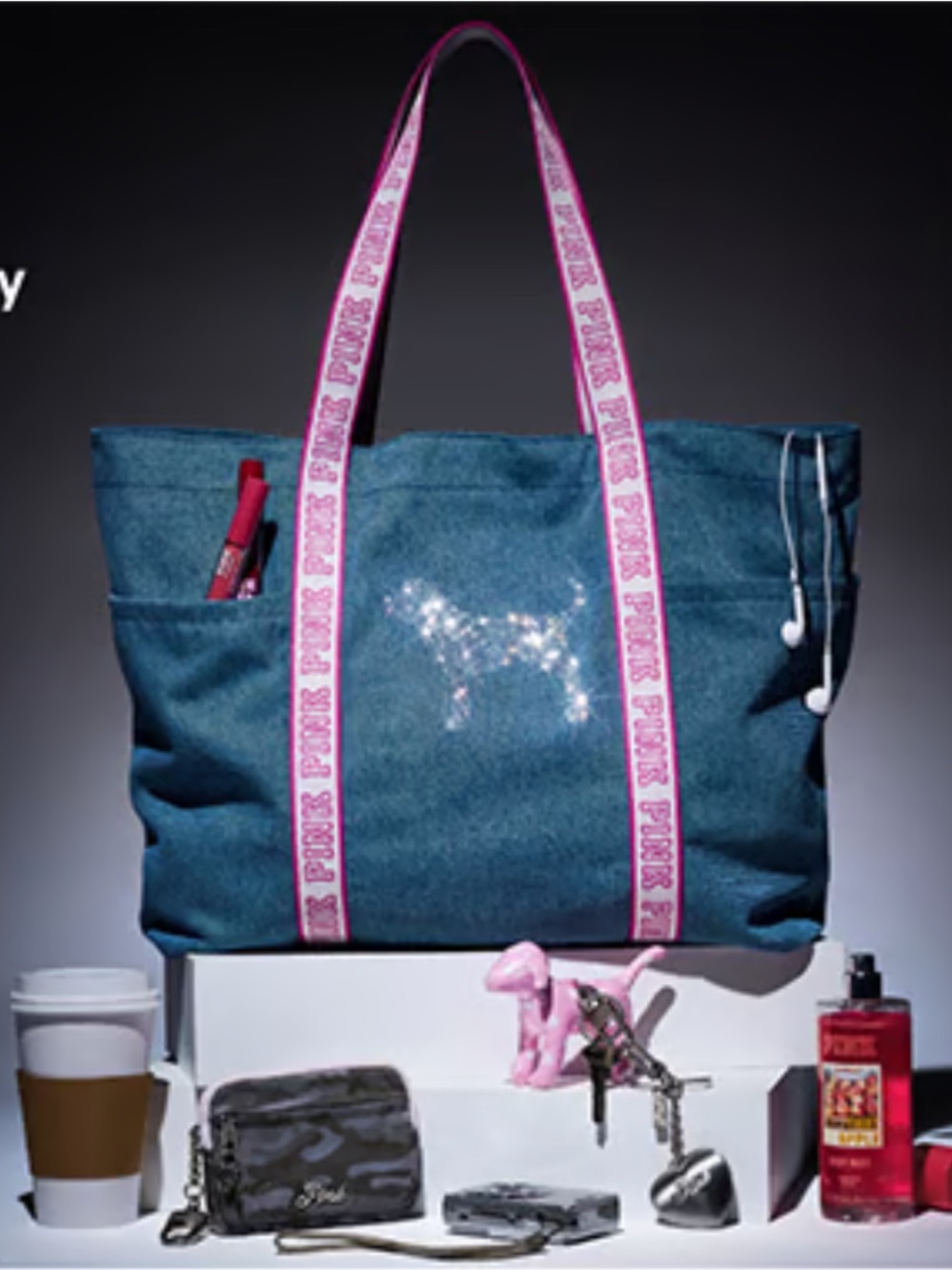Victoria’s Secret Pink BLING bag Cotton Soft
Denim